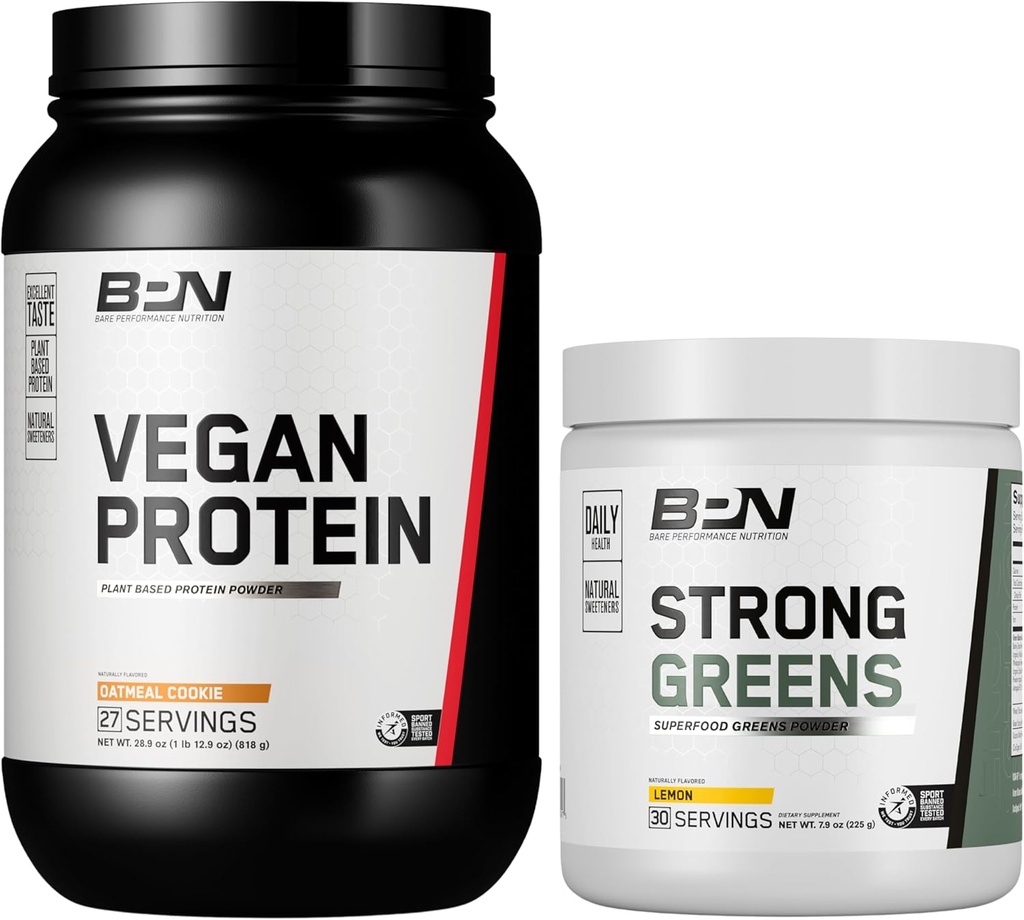 BPN Vegansk havregryn Cookie Protein + Strong Green Lemon Bundle