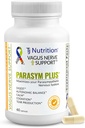 Parasym Plus Vagus Nerve Support, Patenteret fordøjelsestilskud, Energi Booster for mænd og kvinder, hukommelse supplement til hjerne, Gentle immunsystem Support, 60 kapsler