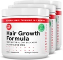 iRestore hårvækst supplement - Natural DHT blockers & Multivitamin Blend - Vegan, non-GMO, 90 kapsler - Understøtter Thicker, stærkere hår til mænd og kvinder - 3-Pack