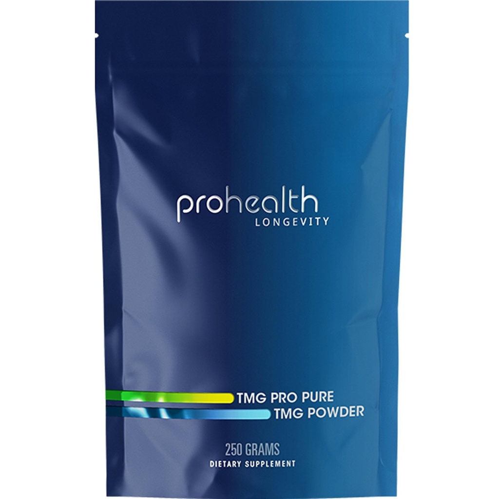 ProHealth TMG Aminosyre Blodtryk (Trimethylglycin - betain vandfri supplement) - Methylering Support 250 Grams Bulk Powder Longevity