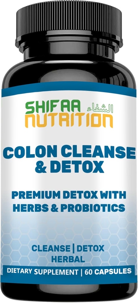 SHIFAA NUTRITION Premium Colon Cleanse & Herbal Detox Pills