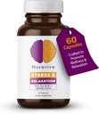 Stress & Relaxation, Mental Focus Supplement, Lemon Balm Capsules with Ashwagandha for Men/Women, Daily Wellness Support, Ashwagandha Pills with Ginseng, Chamomile & More, 60 Capsules