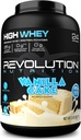 Revolution Nutrition, High Whey, Protein Powder 2LB, Gluten Free, Lean Muscle Mass for Mænd & Kvinder, 25g Protein Per Scoop, 907 g, 24 Servering (Vanilla Cake, 2 Pund)