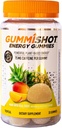 GummiShot Energy Gummies, 2475 mg Plantbaseret koffein Chews per flaske, lang holdbarhed energi boostere, Tropisk (33ct)