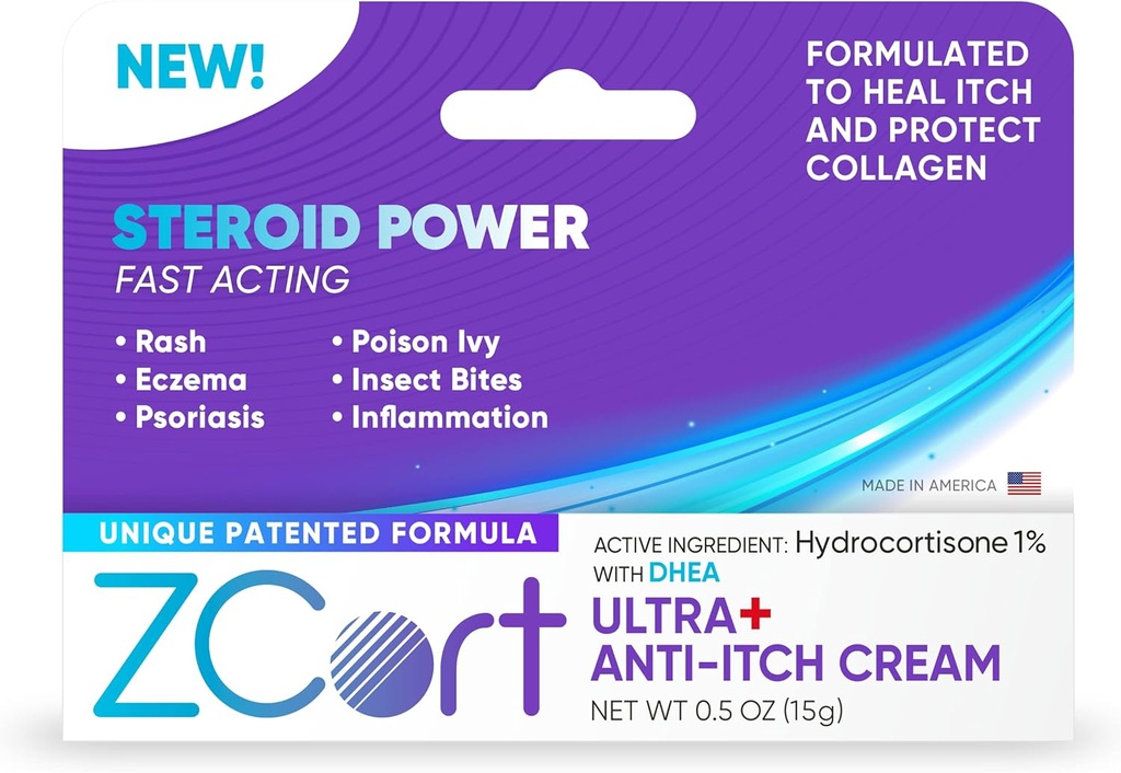 Ultra + Patenteret anti-Itch Cream med DHEA