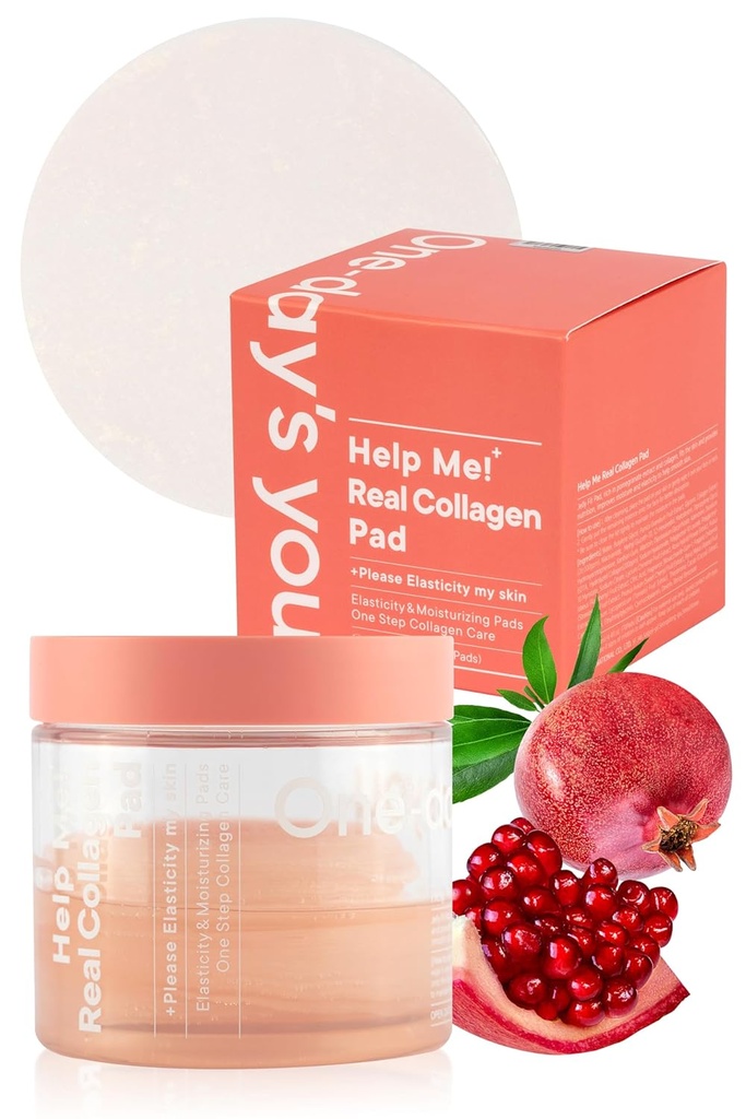 ONE- DAY 'S DU HjæIp Me! Real Collagen Pads against 124; Skin Firming & Fugt; Elasticitet Care for Daily Use Bind 124; 70 Pads Blad 124; Koreansk Skincare for Firm & Youth Skin