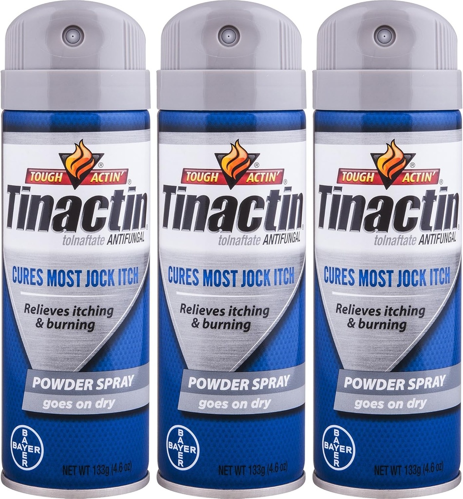 Tinactin Jock Itch Spray Powder, 4, 6 oz. (Pakning med 3)