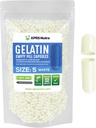 XPRS Nutra størrelse 5 Tomme kapsler - 500 Greve meget lille Tomme Gelatine kapsler - Piller gør det selv Capsule Fyldning - Fyldelige Pille Gel Caps til Do- It- Yourself Vitamin Kosttilskud (hvid)