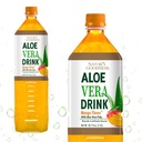 Naturens Godhed Aloe Vera Drik med Pulp Mango Flavor - 50,7 Fl Oz (1,5 L) - Forfriskende drikke med Real Aloe Vera Juice