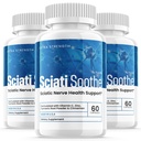 (3 Pack) Sciatisothe Supplement for Sciatica, Sciati Soothe Nerve Health, Sciatisoothe Kapsler Vitaminer, Sciatisoothe Advanced Samlet Wellness Support Maksimum Strength Formel USA (180 Kapsler)