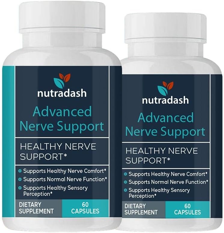 (2 Pack) Avanceret nervestøtte - Avanceret nervestøtte - Avanceret nervestøtteformel (120 kapsler - 2 måneders forsyning)
