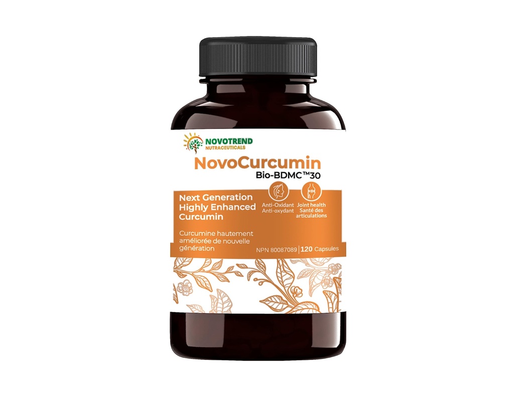 NovoCurcumin- næste generation Forbedret Curcumin- 120 kapsler