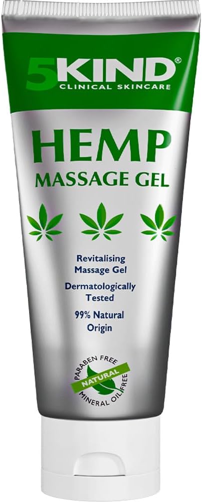 5kind Hamp Active Gel 3.4 fl oz- Hamp Cream Maksimal styrke - Natural Lindrende Relief Joint Gel - Muscle Rub til nedre ryg, Joints, Neck, Knies og Skuldre - Maksimal Styrke Hamp Cream