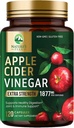 Apple Cider Vinciferkapsler ACV Kosttilskud 1877mg, Vitamin D3, Zink & bedste ACV supplement piller støtte Gut sundhed for bedre fordøjelse, immunsystem support, non-GMO & gluten fri, 120 kapsler