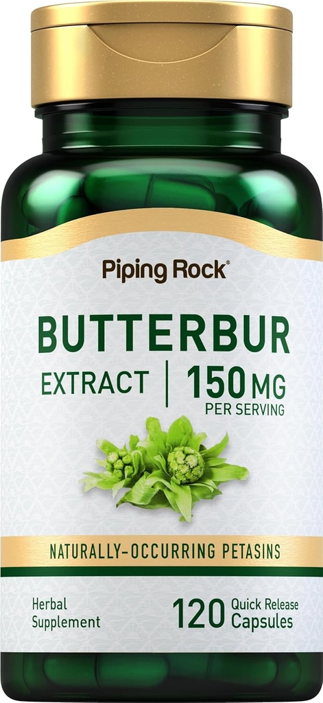 Butterbur Extract, 150 mg (per portion), 120 Quick Release kapsler