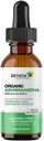 Renew Actives Organic Ashwagandha Liquid 220MG per 2 ml - Fast- Absorbing Formel for kognitiv funktion, hukommelse, energi, stress, søvn & immunsundhed & mental Klarhed - Made in Canada - 120 ml