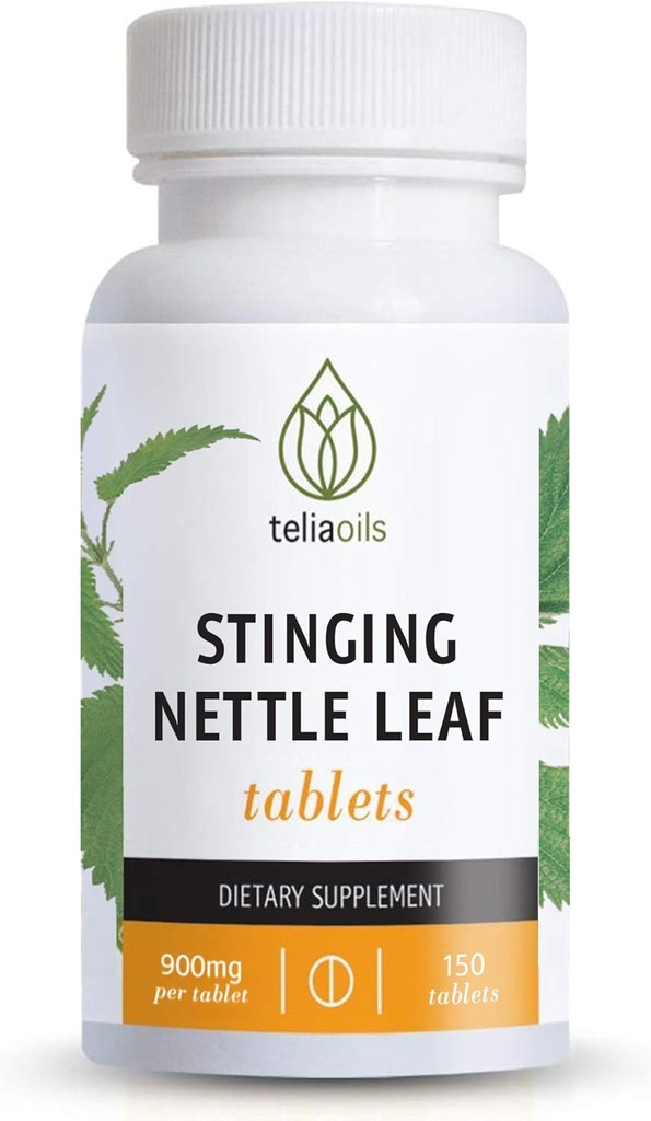 Teliaoils Nettle Leaf Capsules 900mg - Stinging Nettle Extract Tablets for Seasonal Relief, immun & Respiratory Support - 150 Vegan Capsules