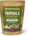 Herbsever Triphala Churna Powder Traditionel ayurvedic formulation Understøtter afgiftning og foryngelse Non GMO, Vegan 454 GMS