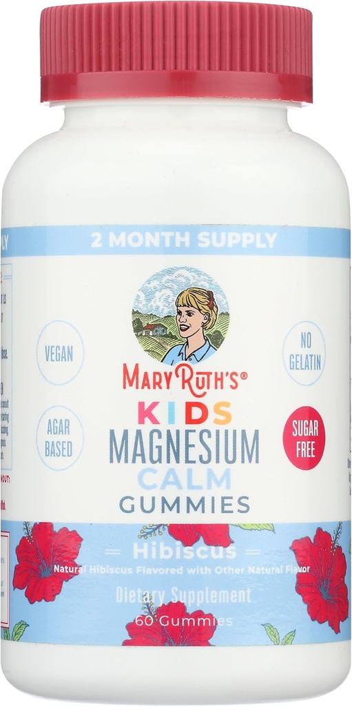 Kids Magnesium Citrate Gummies by MaryRuth 's Shut 124; 2 Months Supply Shut 124; Sugar Free Shuck 124; Calm Magnesium Gummies for Kids 2 + - 124; Knoglerelateret 124; CalciumAbsorption; Essential Mineral Shape 124; Vegan Shut 124; 60 Tæl