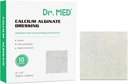 Dr. Med Calcium Alginate Sår Klædning 4 "x4", 10 Individuel Pack Høj Absorption Klædning Gauze, Non- Stick Pads, Soft og Komfortabel Patch for Sår Care, Hurtigere Healing