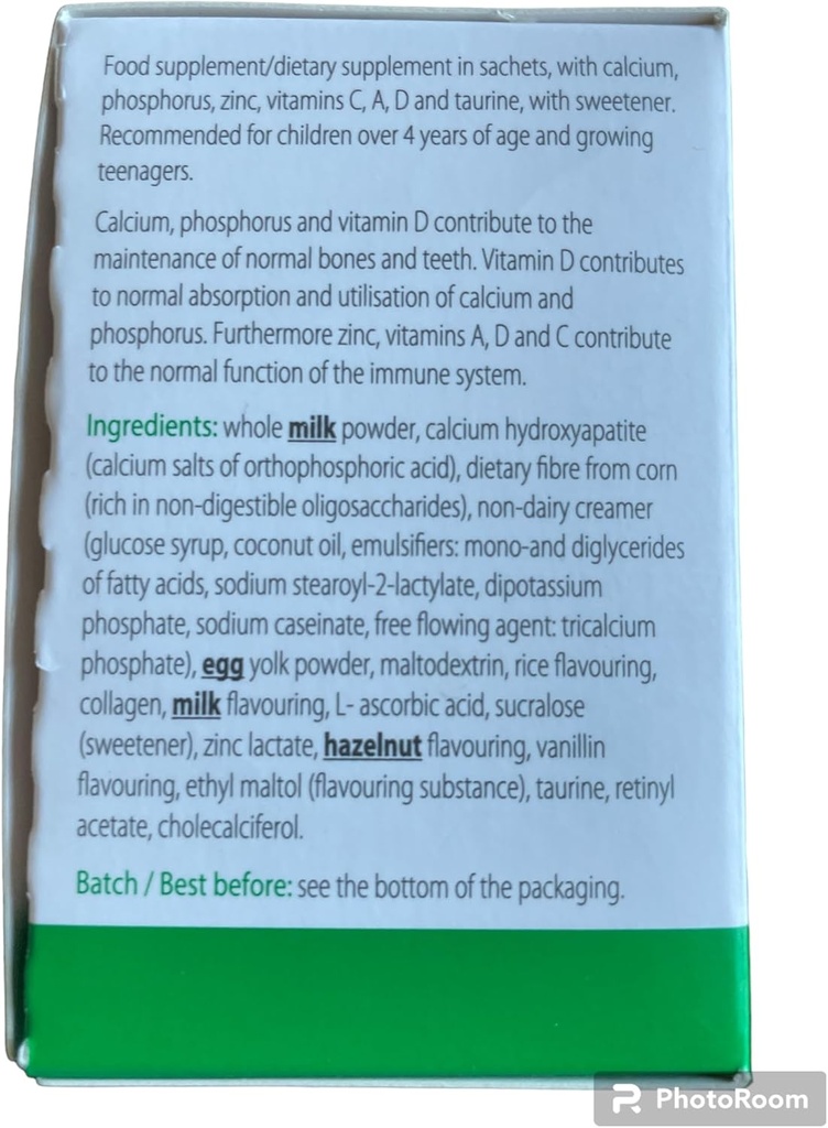 Tiens Super Calcium pulver til børn - Børns Calcium supplement, Kid- venlige Calcium pulver til at sikre stærke knogler