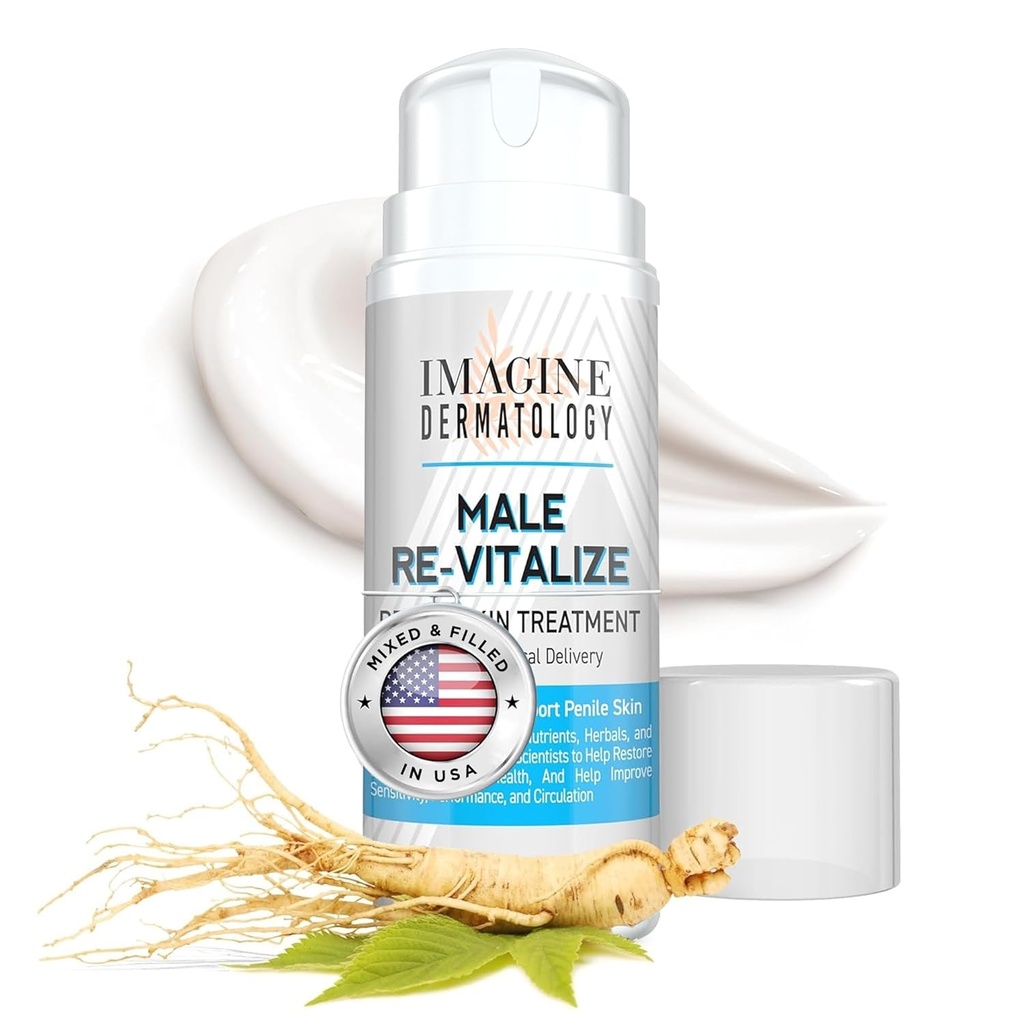 Original mand re- Vitalize penis sundhed Relief Cream Soothe Beskyt Irriteret lænket hud TSA Compliant Størrelse (3.3fl oz / 100ml)