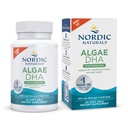 Nordic Naturals Algae DHA - 90 Soft Gels - 500 mg Omega-3 DHA - Certificeret Vegan Algae Oil - Plantbaseret DHA - Brain, Eye & Nervesystemet support - non-GMO - 45 Serveringer