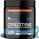 Høj styrke Creatinin Monohydrat Gummier - 5Bedste Per Servering, Pre Workout Gummies, Blåbær Fine Creatinine Monohydrat Gummies