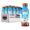 Muskelmælk Zero Protein Shake, Chocolate, 20g Protein, Zero Sugar, 100 Kalorier, Calcium, Vitamin A, C & D, 4g Fiber, Energizing Snack, Workout Recovery, Packaging May Vary, 11.16 Fl Oz (Pack of 12)