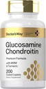 Doctor 's Way Glucosamin Chondroitin MSM Turmeric MSM 124; 200 Caplets - 124; Advanced Support Complex - 124; Non- GMO, Gluten Free Supplement