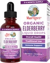 MaryRuth Organics Elderberry Syrup | USDA Organic | Sugar Free Immune Support Supplement for Adults & Kids, Ages 1 | Vegan, Non-GMO, Immune Boosters, Clean Label Project Verified | 1 Fl Oz