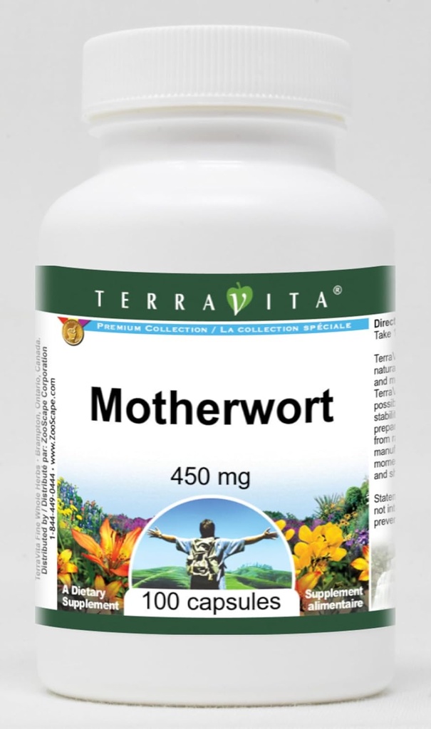 Terravita Motherort - 450 mg (100 kapsler, ZIN: 510852)
