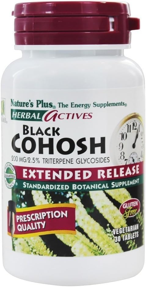 Nature 's Plus Black Cohosh E / R 200 mg tabletter, 30 greve