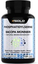 PhosphatidylSerine & Bacopa Monnieri 800 mg 2 i 1 tillæg - Natural Brain Enhancer / Nootrope for Enhanced Focus and Concentration, Memory Support, & Kognitiv funktion - 120 Vegetariske kapsler
