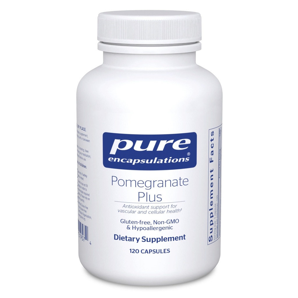 Pure indkapslinger Pomegranat Plus Note 124; Antioxidant Support til vaskulær og cellulær sundhed *
