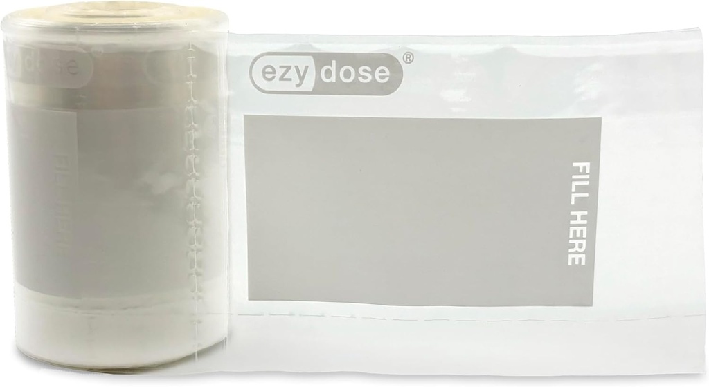 Ezy Dose Disposable Pill, Vitamin, and Medicine Organizer Pouches, Pocket Sized and Easy to Use Seal Bags, 400 Count, BPA Free