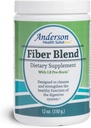 Anderson Fiber Blend med LB Prebiotic, Premium All Natural Fiber Supplement, Psyllium og Apple Pectin, Fiber Powder, Colon Cleanse, Understøtter sund Gut og Cholesterol 12 Ounces