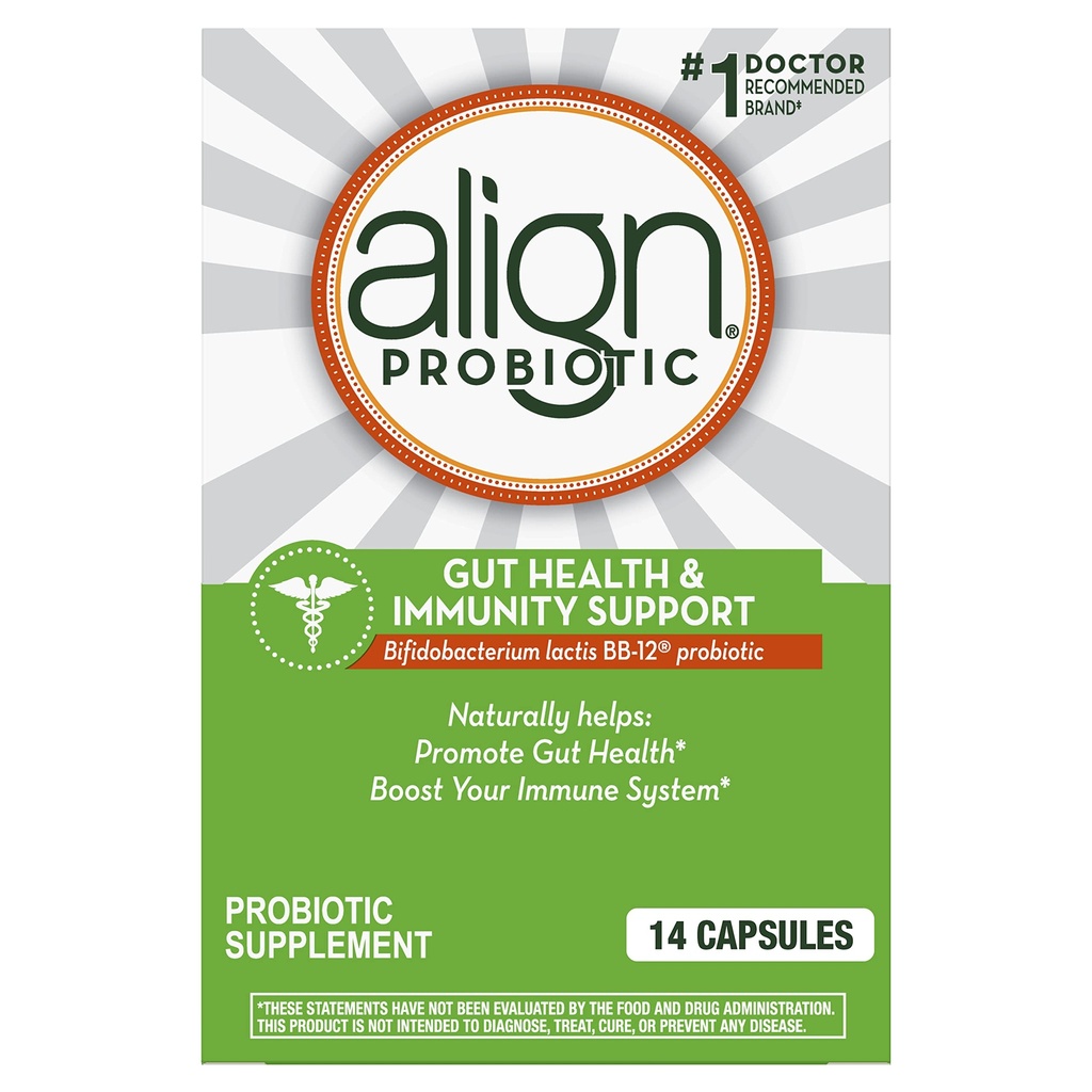 Justér Gut Health & Immunity Probiotic, Daglig fordøjelsesstøtte til kvinder og mænd, Hjælper support immunforsvar og fordøjelsessygdomme, 14 kapsler