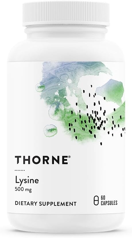 THORNE - Lysine - Essential Amino Acid for Skin Health, Energy Production & Immune Function* - 500 mg - 60 Servings