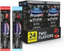 Pedialyte AdvancedCare Plus Electrolyte Powder, har 33% flere Elektrolyter og PreActiv Prebiotika, Variety Pack: Berry Frost og Strawberry Fryse, 24 Powder Packets