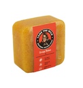 TAME OF WILD Orange Walnut Beard Soap Bar - 5 oz Exfoliating Beard Wash and Face Scrub - Shea Butter and Coconut Oil Cleanser - Hydrating Grooming Sæbe - Faderens Day Gaver