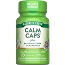 Nature's Truth Calm Caps | 90 Capsules | with Passion Flower and Chamomile | Vegan, Non-GMO & Gluten Free Supplement