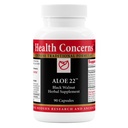Sundhedsmæssige bekymringer Aloe 22 - fordøjelsesstøtte & Intestinal Rense - Forstoppelse, Bloating & Parasite Detox supplement - Sort valnød, Ingefær, Myrobalan & Aloe Vera Herbal Formel - 90 Kapsler