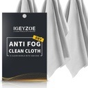 3 Pack Dry Anti Fog Cloth - Antiklude til coated Eyeglasses med Masker Mikrofiber Rengøring Cloth Lens Tør til briller, skærm, Briller, Genanvendelig og Portable
