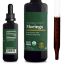 Global Healing Center - Organic Moringa Oleifera Extract Liquid Drops, Moringa Supplement- Vegan fra Tree Leaves- Max Absorption of Vitaminer and Minerals - Mere potens end Powder Form (2 Fl Oz)