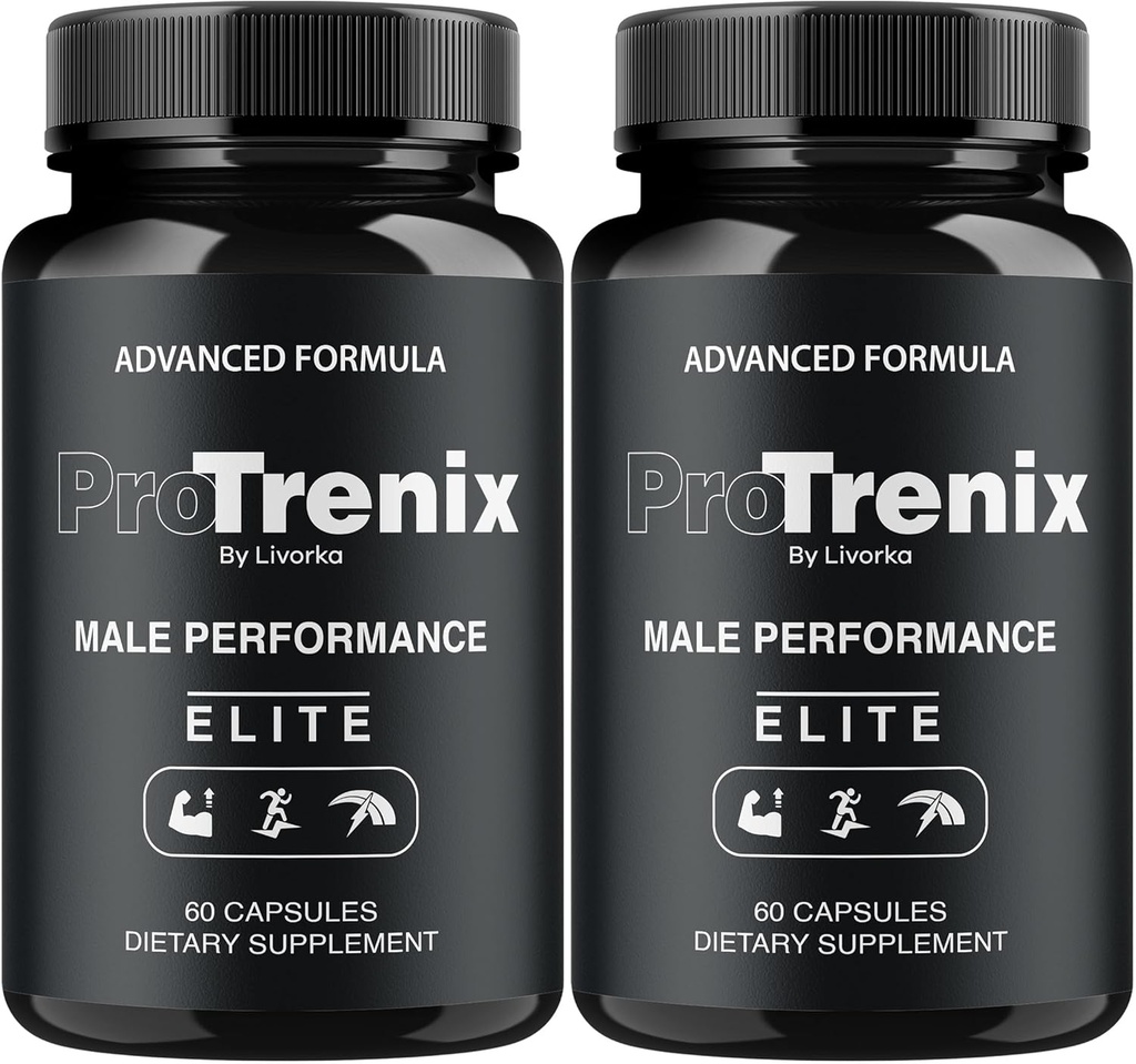 (2 Pack) ProTrenix Pills, ProTrenix Pills for Men, ProTrenix Capsules, ProTrenix Supplement Capsules All Natural Support - Premium Formula, ProTrenix Advanced Formula, 120 Capsules for 2 Month
