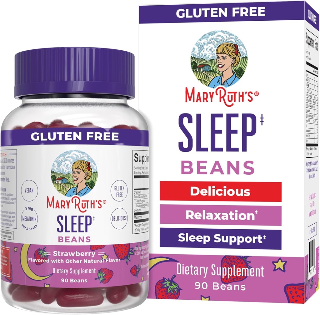 MaryRuth Organics Melatonin Vita- Bønner til voksne