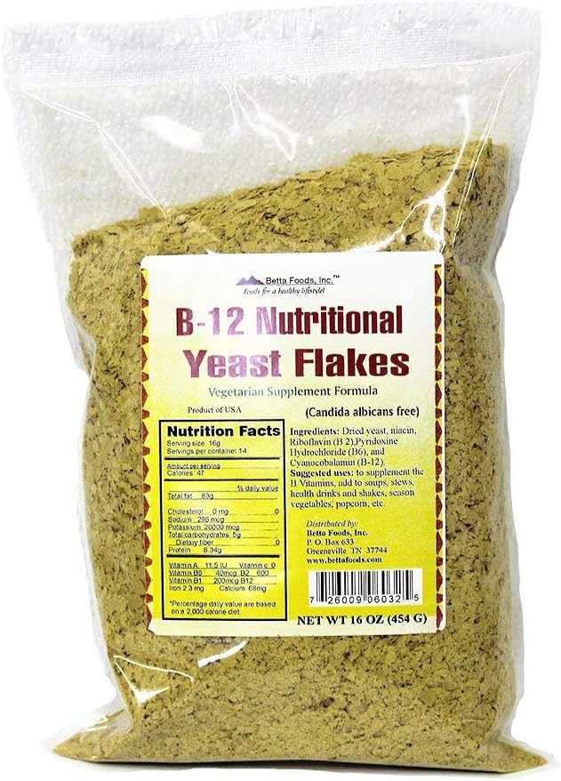 B- 12 Ernæringsmæssige Gær Flager (Vegetarisk tillæg)