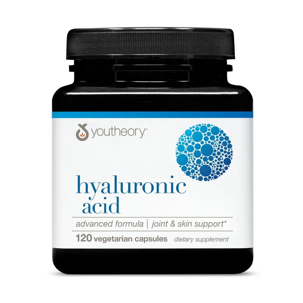 Youtory Hyaluronic Acid Advanced Formel - Fælles Support Supplement med Boswellia Extract * - Skin Health Supplement - Dairy, Soy & Gluten Free - 120 Vegetariske Kapsler