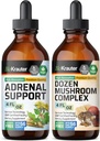 BIO KRAUTER Adrenal Support Tinktur 4 Fl. Oz. & Dozen Mushroom Tinktur 4 Fl. Oz.